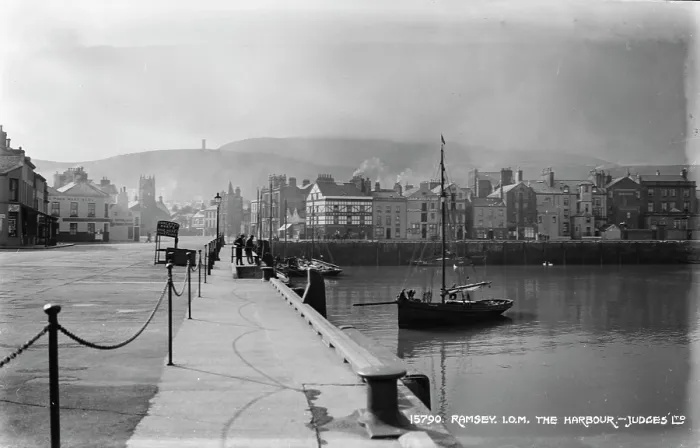 Framed Print : The Harbour at Ramsey Framed Print : The Harbour at Ramsey