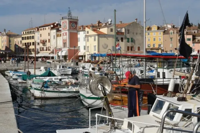 Framed Print : Harbour of Rovinj, Croatia Framed Print : Harbour of Rovinj, Croatia