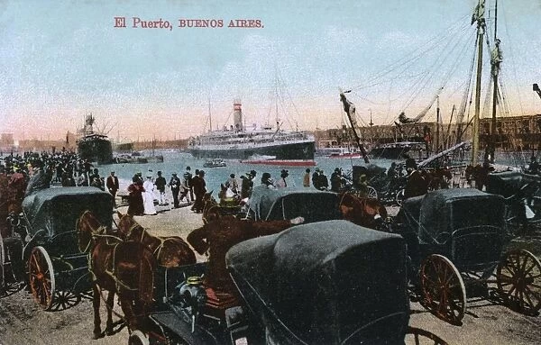 Harbour scene, Buenos Aires, Argentina, South America