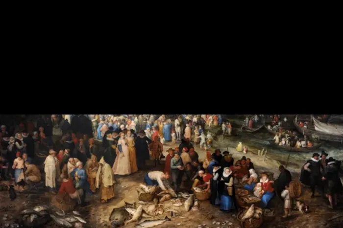 Framed Print : Harbour scene with Christ preaching, 1598, by Jan Brueghel t Framed Print : Harbour scene with Christ preaching, 1598, by Jan Brueghel t