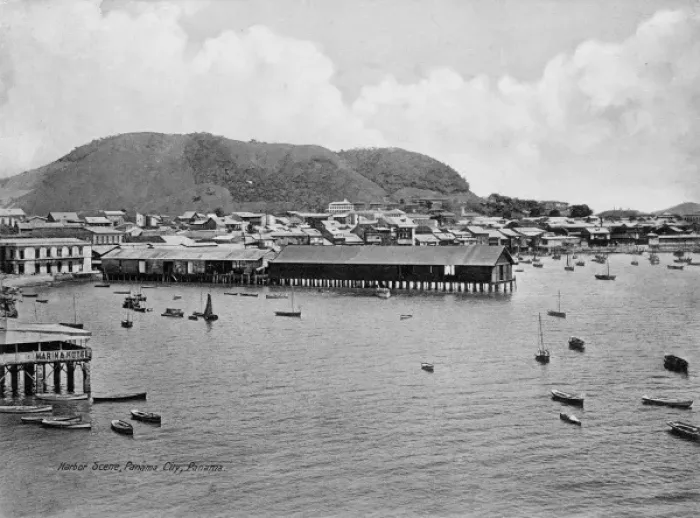 Framed Print : Harbour Scene, Panama City, Panama Framed Print : Harbour Scene, Panama City, Panama