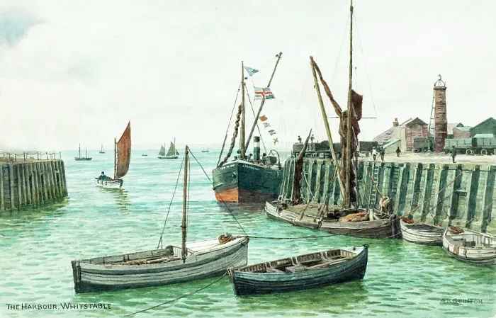 Framed Print : Harbour at Whitstable, Kent
