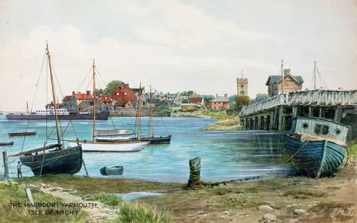 Framed Print : The Harbour, Yarmouth, Isle of Wight Framed Print : The Harbour, Yarmouth, Isle of Wight