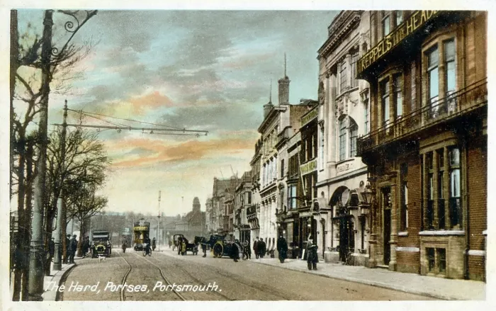 Framed Print : The Hard, Portsea, Portsmouth, Hampshire. Date: circa 1903 Framed Print : The Hard, Portsea, Portsmouth, Hampshire. Date: circa 1903