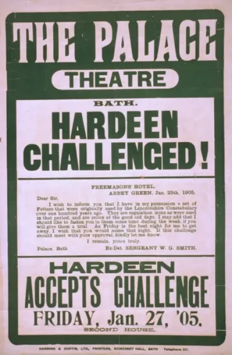 Framed Print : Hardeen challenged!... Hardeen accepts challenge, Friday, J Framed Print : Hardeen challenged!... Hardeen accepts challenge, Friday, J
