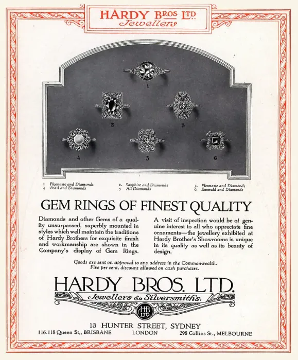 Framed Print : Hardy Bros Advertisement Framed Print : Hardy Bros Advertisement