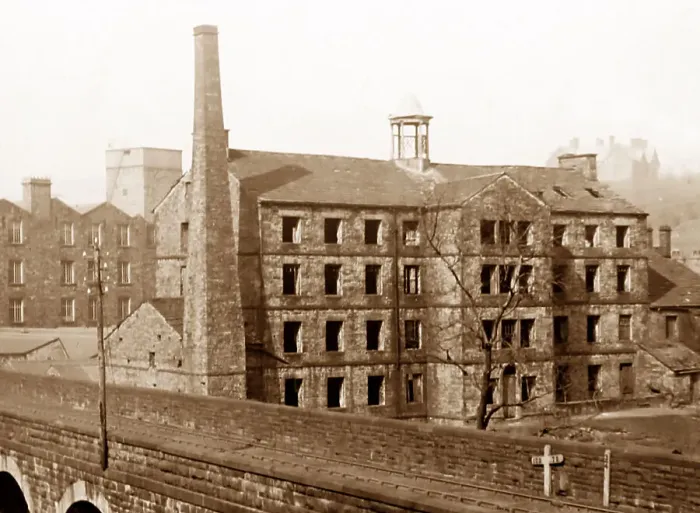 Framed Print : Haresholme Mill, Rawtenstall, early 1900s Framed Print : Haresholme Mill, Rawtenstall, early 1900s