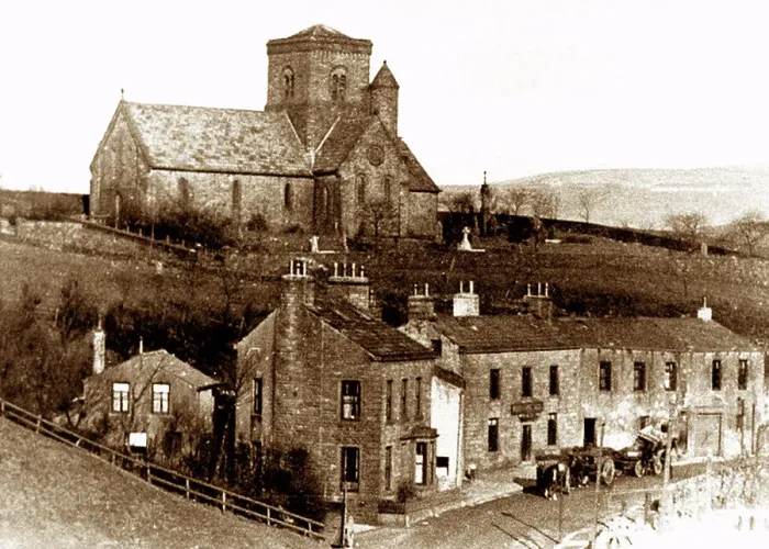Framed Print : Hargreave's Arms and St. Michael's Church, Lumb Framed Print : Hargreave's Arms and St. Michael's Church, Lumb