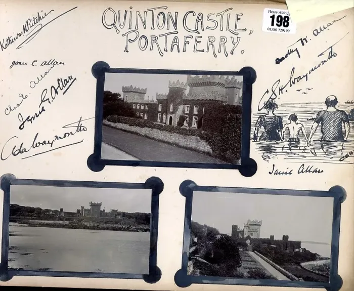 Framed Print : Harland and Wolff, page from album, Quinton Castle Framed Print : Harland and Wolff, page from album, Quinton Castle