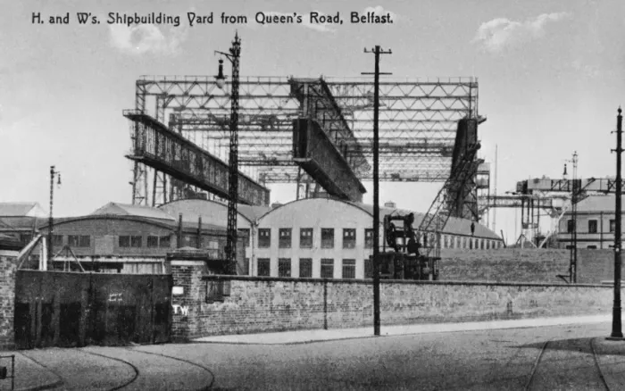 Framed Print : Harland and Wolffs ship building yard Framed Print : Harland and Wolffs ship building yard