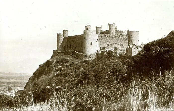 Framed Print : Harlech Castle, Wales, view from south west Framed Print : Harlech Castle, Wales, view from south west