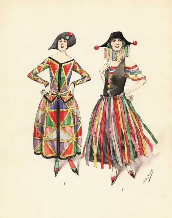 Framed Print : Harlequin fancy dress costumes Framed Print : Harlequin fancy dress costumes