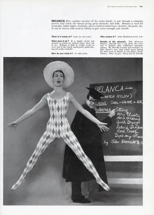 Framed Print : Harlequin pattern playsuit made using the Helanca fibre Framed Print : Harlequin pattern playsuit made using the Helanca fibre