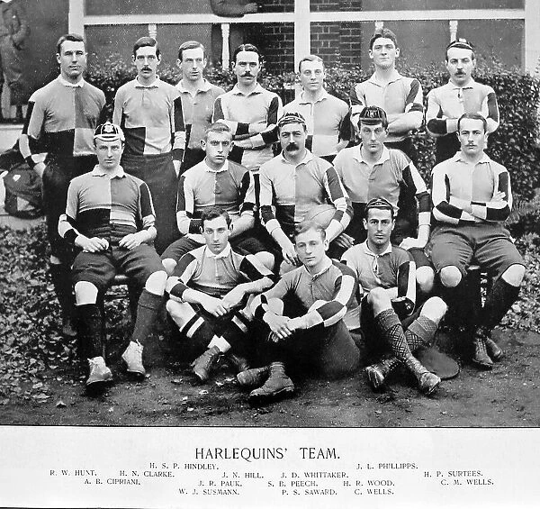 Harlequins Rugby Team in the 1890s