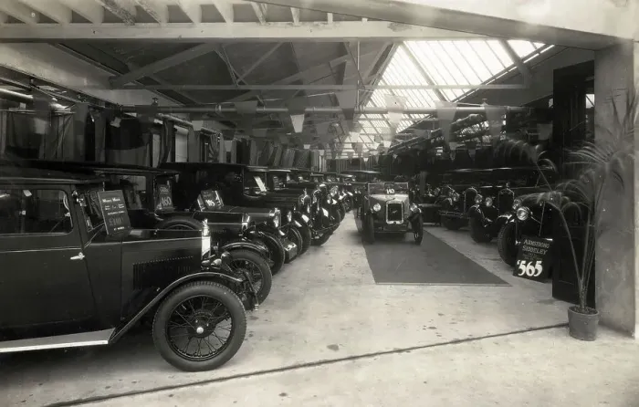 Framed Print : Harley Motors Limited Car showroom, Epsom Road, Hinton Framed Print : Harley Motors Limited Car showroom, Epsom Road, Hinton