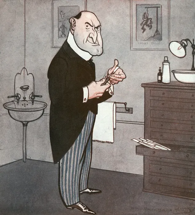 Framed Print : Harley Street Types No1 by H M Bateman Framed Print : Harley Street Types No1 by H M Bateman