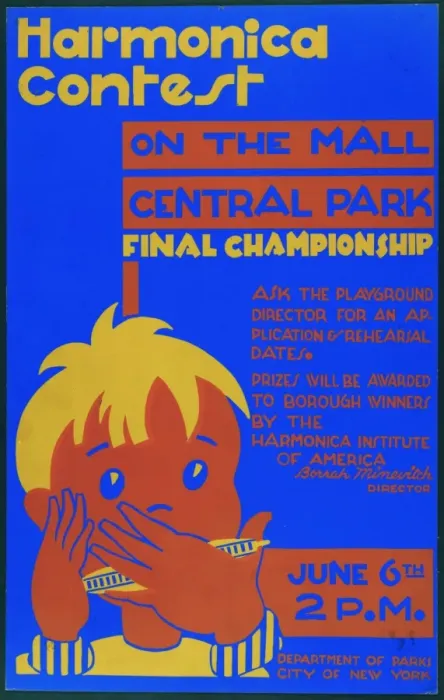 Framed Print : Harmonica contest on the mall, Central Park Final championsh Framed Print : Harmonica contest on the mall, Central Park Final championsh