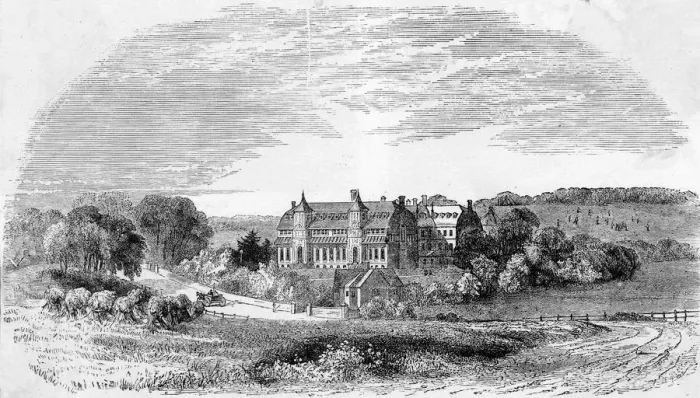 Framed Print : HARMONY HALL, 1842 Framed Print : HARMONY HALL, 1842