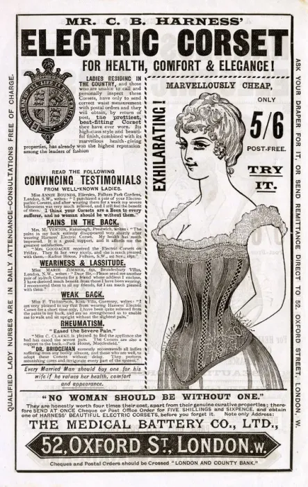 Framed Print : Harness electric corset - a boon to women of all ages Framed Print : Harness electric corset - a boon to women of all ages