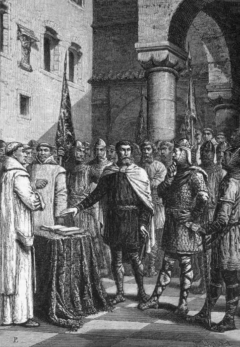 Framed Print : HAROLD SWEARS FEALTY Framed Print : HAROLD SWEARS FEALTY