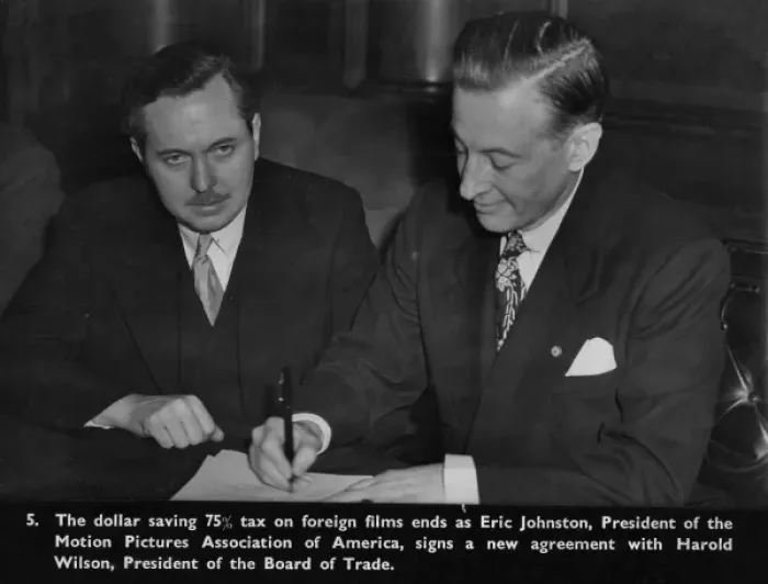 Framed Print : Harold Wilson and Eric Johnston Framed Print : Harold Wilson and Eric Johnston