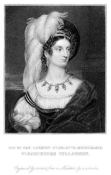Harriet Tullamore. HARRIET CHARLOTTE BEAUJOLOIS viscountess TULLAMORE Date: circa 1830