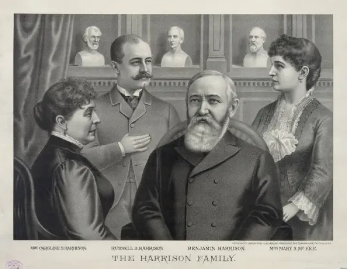 Framed Print : The Harrison family Framed Print : The Harrison family