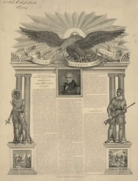 Framed Print : Harrison, union, liberty, and independence Framed Print : Harrison, union, liberty, and independence