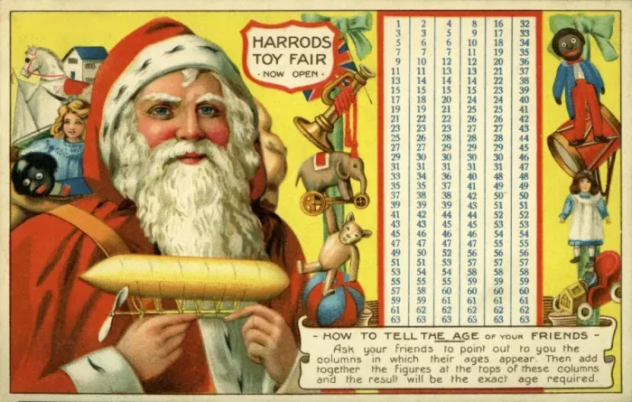 Framed Print : Harrods. Santa. c1910. jpg Framed Print : Harrods. Santa. c1910. jpg