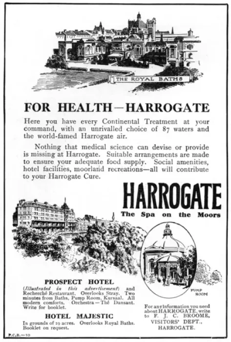 Framed Print : Harrogate advertisement, 1918 Framed Print : Harrogate advertisement, 1918