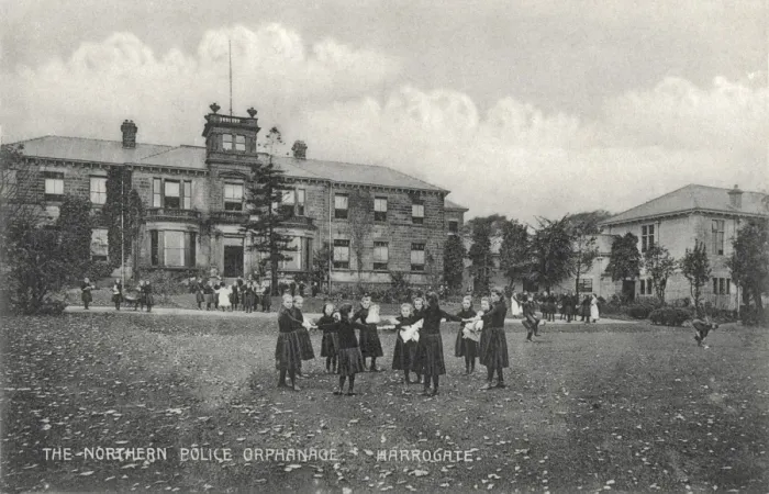 Framed Print : Harrogate Northern Police Orphanage. Girls at play Framed Print : Harrogate Northern Police Orphanage. Girls at play