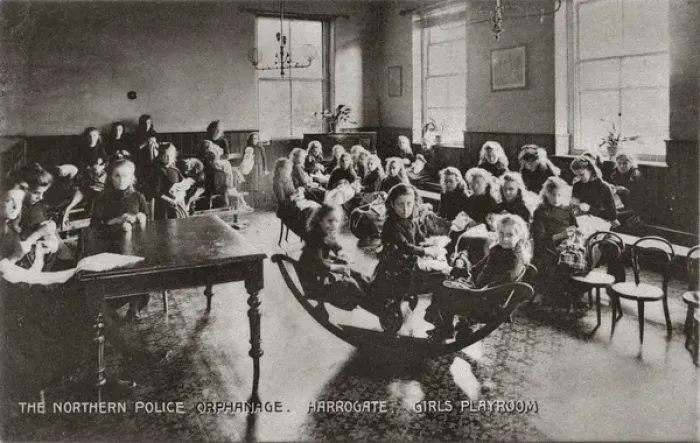 Framed Print : Harrogate Northern Police Orphanage - Girls Playroom Framed Print : Harrogate Northern Police Orphanage - Girls Playroom