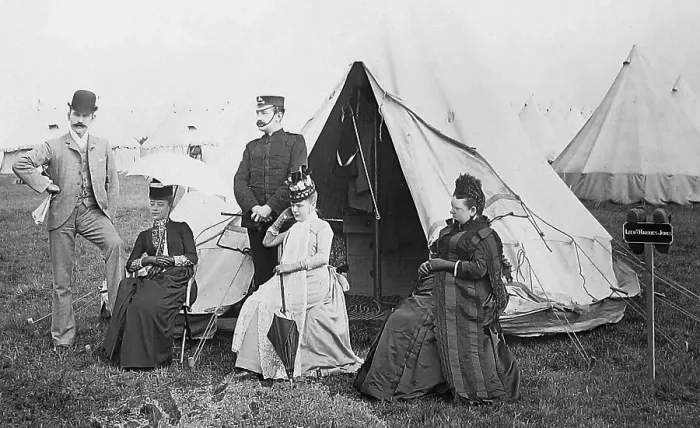 Framed Print : Harrogate - Volunteers Battalion Camp - Lieutenant Framed Print : Harrogate - Volunteers Battalion Camp - Lieutenant