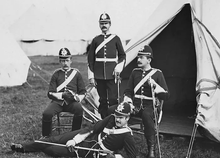 Framed Print : Harrogate - Volunteers Battalion Camp - Victorian period Framed Print : Harrogate - Volunteers Battalion Camp - Victorian period