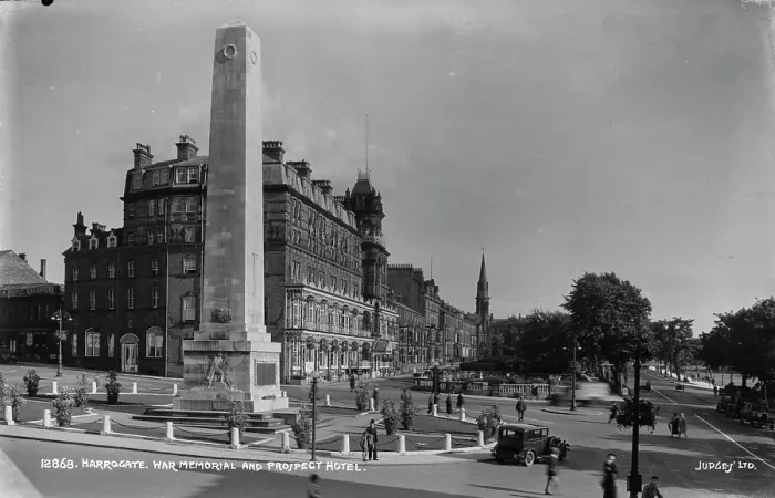 Framed Print : Harrogate War Memorial and Prospect Hotel Framed Print : Harrogate War Memorial and Prospect Hotel