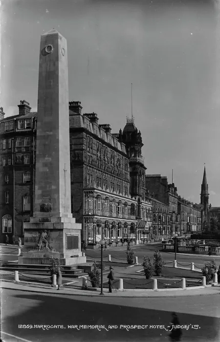 Framed Print : Harrogate War Memorial and Prospect Hotel Framed Print : Harrogate War Memorial and Prospect Hotel