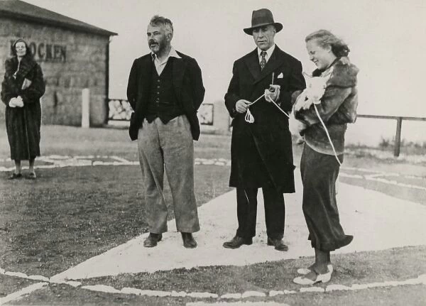 Harry Price, C. E. M. Joad and Fraulein Urta Bohn