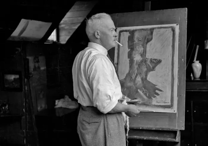 Framed Print : Harry Rountree, artist and illustrator Framed Print : Harry Rountree, artist and illustrator