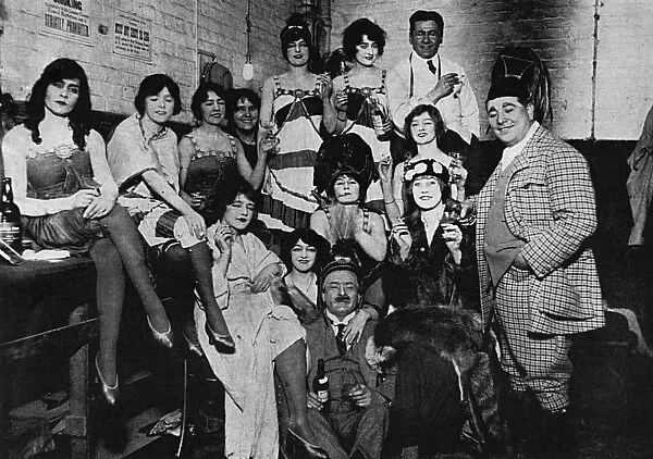 Harry Tate with ladies of the Hippodrome, New Year, 1915