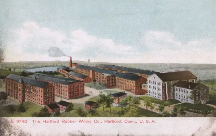 Framed Print : Hartford Rubber Works Co, Hartford, Connecticut, USA Framed Print : Hartford Rubber Works Co, Hartford, Connecticut, USA