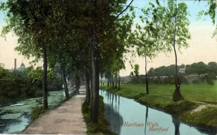 Framed Print : Hartham Walk, Hertford, Hertfordshire Framed Print : Hartham Walk, Hertford, Hertfordshire