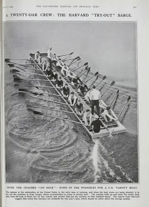 Framed Print : Harvard Try-Out Barge Framed Print : Harvard Try-Out Barge