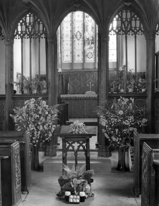 Framed Print : Harvest Festival Church Framed Print : Harvest Festival Church