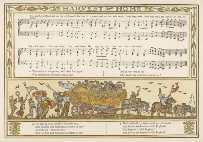 Framed Print : Harvest Home, England Framed Print : Harvest Home, England
