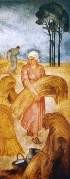 Framed Print : Harvesting in Germany Framed Print : Harvesting in Germany
