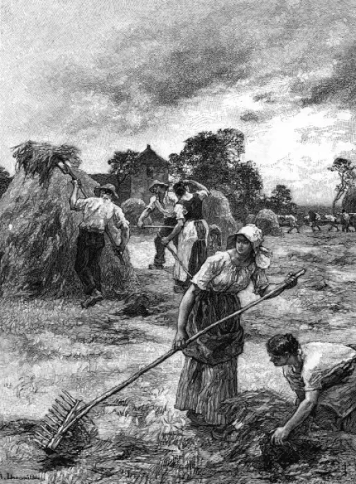 Framed Print : Harvesting (Lhermitte) Framed Print : Harvesting (Lhermitte)