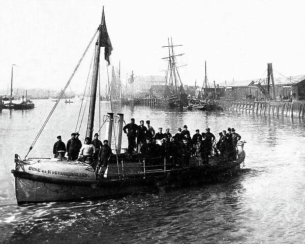 Harwich Harbour - Trial of first steam lifeboat in 1889
