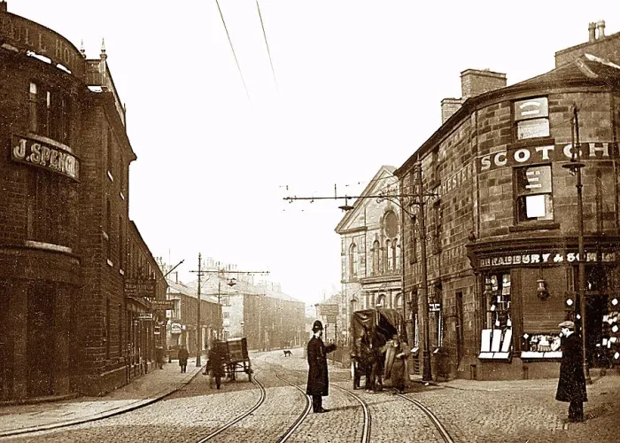 Framed Print : Haslingden, Lancashire, early 1900s Framed Print : Haslingden, Lancashire, early 1900s