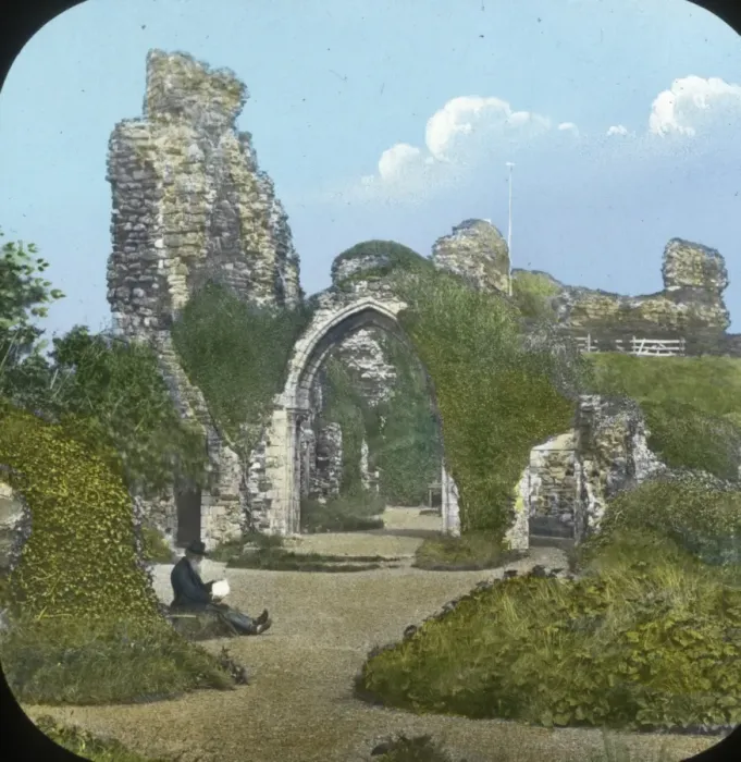 Framed Print : Hastings Castle, East Sussex Framed Print : Hastings Castle, East Sussex