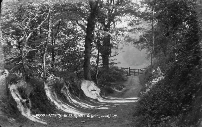 Framed Print : Hastings in Fairlight Glen Framed Print : Hastings in Fairlight Glen